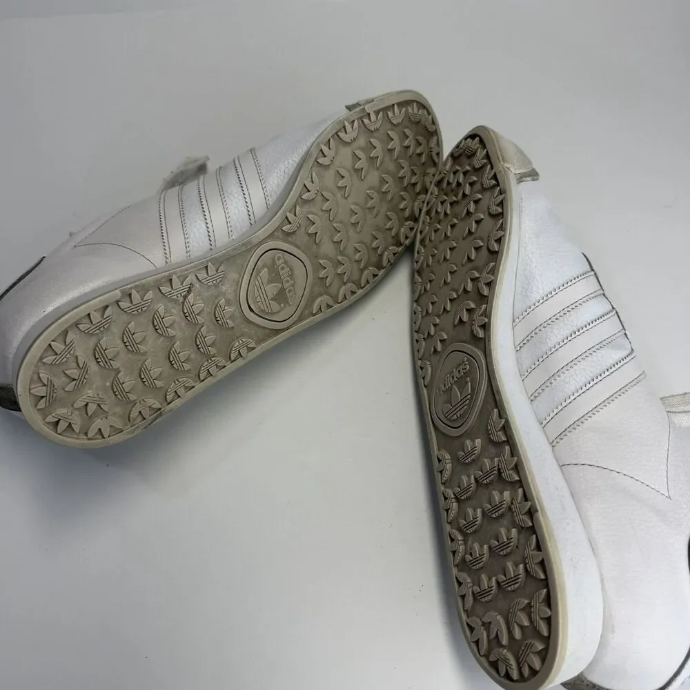 ADIDAS Samoa Mens Shoes Size 13 White Leather Retro Casual Sneakers 133759 Y2K